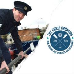 12 Gardaí row across the Irish Sea to raise €50K for the National Neurosurgical Centre at Beaumont Hospital, Dublin.