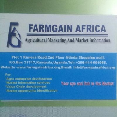 Farmgain - is a consultancy firm that specializes in agri-business, market information and agro enterprise development. Radio programs and farmers publications.