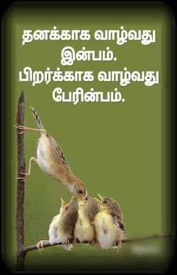 🙂 தனக்காக வாழ்வது இன்பம். பிறருக்காக வாழ்வது பேரின்பம்.....I love nature and social environment protection and try to helpings others...