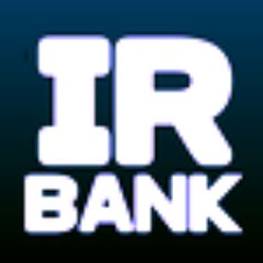 適時開示情報(TDNET)の決算情報をつぶやきます。その他の適時開示は@irbank_td2をフォローください。@irbank_ed 有価証券報告書 @irbank_sh 大量保有 @irbank_of 自己株買付 @irbank_ex 臨時報告書 @irbank_td2 適時開示