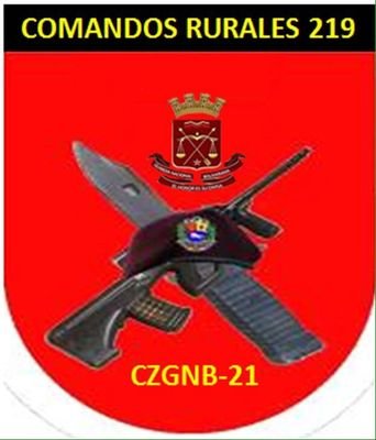 Cuenta oficial del Destacamento de Comandos Rurales 219, Unidad élite a Mando del Tcnel González Silva Andrés Antonio CZGNB-21 Táchira. czgnb21dcr219@gmail.com