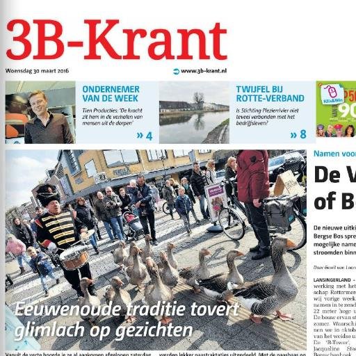 3BKrant's profile picture. De lokale krant van Lansingerland met actueel en spraakmakend nieuws.
