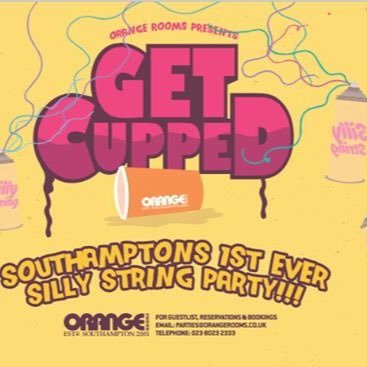 Get Cupped is Southampton's brand new student night! Silly string party's, gunge tanks and much much more! Follow us to keep up to date with whats going!