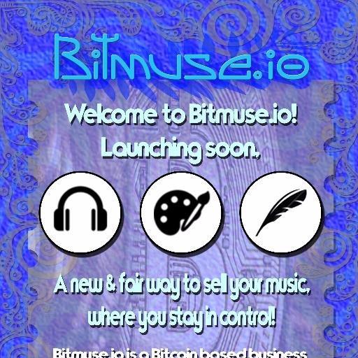 Bitmuse.io let's artists, musicians, writers and any creative sell their works for Bitcoin. Join the revolution and be your own bank as well as your own boss.
