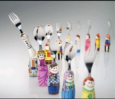 Fun dining cutlery for kids.  kids love them, moreover parents love when kids eat on their own.