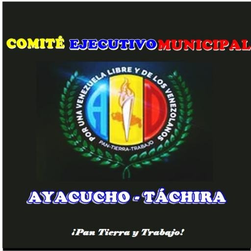 Twitter Oficial del CEM de Acción Democrática Ayacucho - Edo. Táchira.  ¡Con los ADecos Se Vive Mejor! #YoValidoAD  #SiHayFuturo