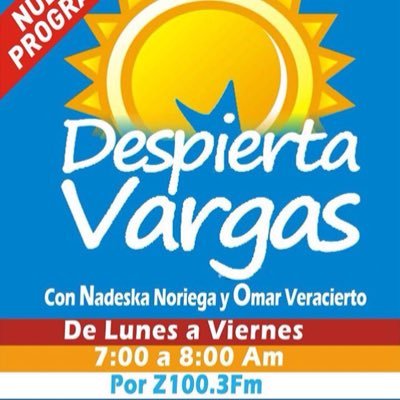 Tus días comienzan diferentes, Tus mañanas no son las mismas. Con Nadeska Noriega y Omar Veracierto. De Lunes a Viernes De 7 a 8AM por la Z-100.3FM.