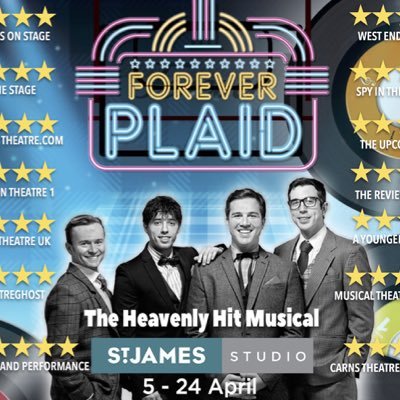 Join the boys of Forever Plaid on a humorous ‘heavenly’ journey through some of the greatest close-harmony songs of the 50’s. 5-24 April @St_JamesTheatre