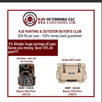 Quit shopping at Cabellas and Bass Pro - save $ at KJS using our KJS Club - email info@kjsoutdoors to find our more