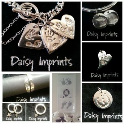 Handmade silver fingerprint, handprint, footprint and animal print charms, jewellery, cufflinks and gifts #silverprintcharms #inmemory
