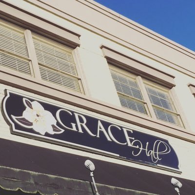Event rental space located on historic Trade St., Greer SC #hereingreer #greerevents #eventhall staff@gracehallgreersc.com