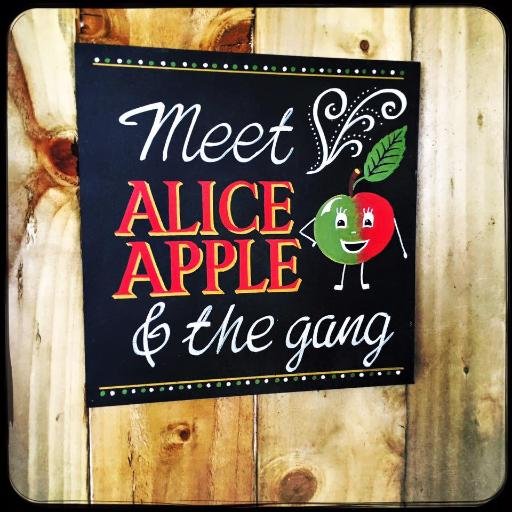 Meet Alice Apple & the gang! We support local #Wiltshire farms and growers by providing access to 100% locally grown #organic fruits & vegetables! :) Yum!