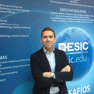 Antiguo Alumno y Profesor ESIC BUSINESS&MARKETING SCHOOL. Apasionado del #Marketing #DigitalBusiness #Creatividad #Analytics y #Deportes. Lo 1º las #Personas