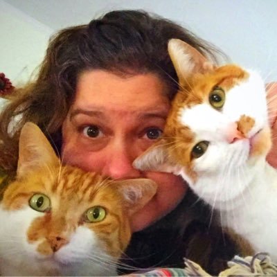 a one woman ministry of #books, #cats, anger, and elation, left-wing #hillbilly, professional cusser, shares a king size bed w @johnszim and more cats than you.