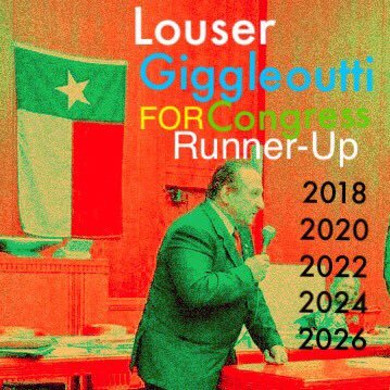 a small man w/ big aspersions, willing 2 lose over&over deserves a PARODY- this is it. Louser Giggleoutti 4 Runner-Up 2018, 2020, 2022, & 2024- 2026 is my year!