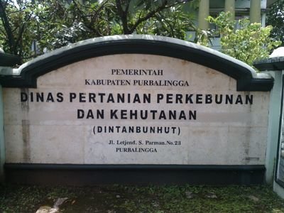 Dinas Pertanian Perkebunan dan Kehutanan Kabupaten Purbalingga, Jawa Tengah