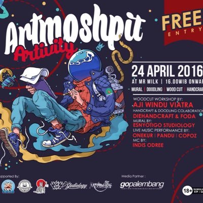 Sebuah inisiatif kreatif untuk merangkul rekan-rekan lokal artist di Kota Palembang | ARTMOSHPIT COMPILATION ALBUM |artmoshpit14@gmail.com