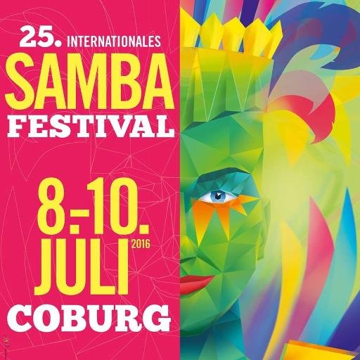 Internationales SAMBA-Festival Coburg. Das größte seiner Art in Europa, und zweitgrößte Samba-Festival nach Rio