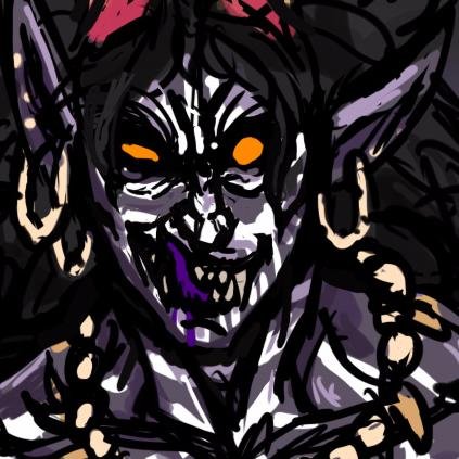 sign of t'e wars is my grinnin'. // he/him, it/its // cw: violence, gore, hallucinations, paranoia + a lot more.