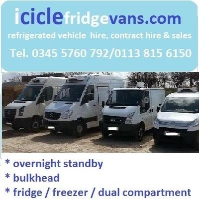 Supplier of fridge and freezer vans for short term and long term hire and sales.