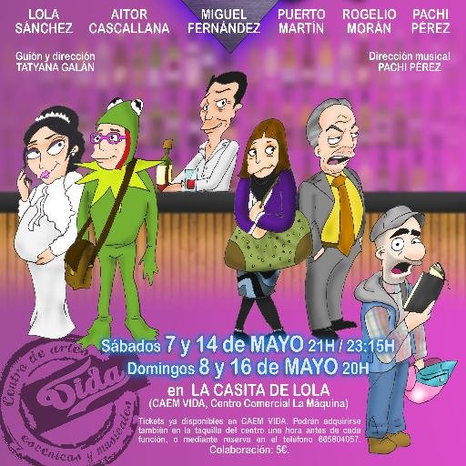 ¿Que tiene que ver una rana, una novia un camarero, un millonario y una timida?. descubrelo en ``Caprichos-Pequeños desastres emocionales´´comedia musical.