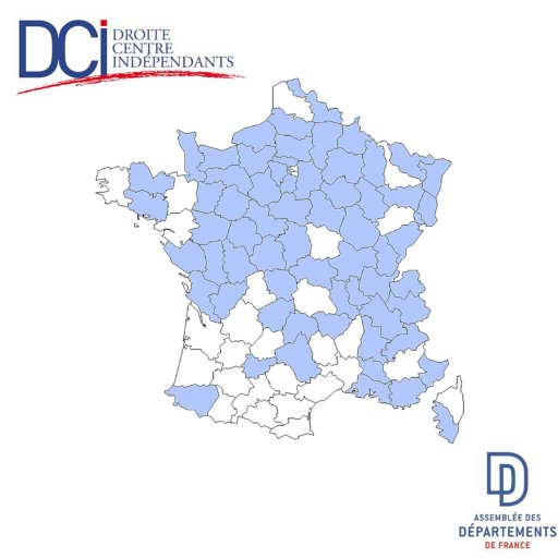 Compte Twitter du groupe majoritaire @lesRepublicains - @UDI_off - DVD et Indépendants à @ADepartementsF présidé par @Nico_Lacroix52 #ADF #Départements