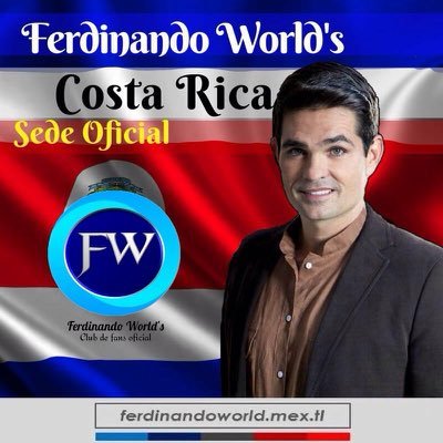 Sede del Club de Fans Oficial de Ferdinando Valencia @FerdinandoVal @Ferdinando_Worl Costa Rica. Actualmente como #CristobalCervantes en #SimplementeMaria