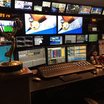 Emmy award winning control room for ABC 10News in San Diego. Providing a unique behind the scenes perspective. Part of the E.W. Scripps family.