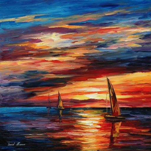 Leonid Afremov water paintings