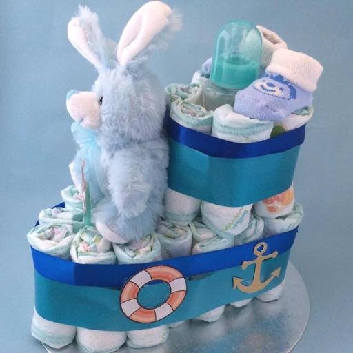 Specialise in individually designed and hand crafted nappy cakes. Perfect newborn gift. Based in Devon but post to any UK destination.