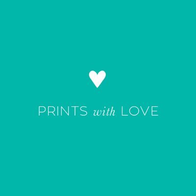 prints with love are beautifully designed prints that are personalised to say what ever you like for every occasion