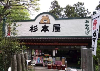 創業は明治後期、筑波山神社前のお休み処です。２０種類のソフトクリームや突き立てところてん、つくばうどん等登山の疲れをほぐして下さい