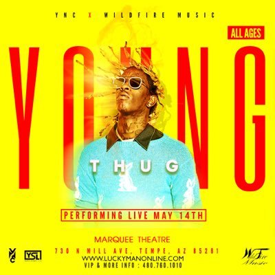 Official Promo Page for #YoungThugPHX Nov26 #MarqueeTheatreAZ - AllAges #YoungestNCharge @yncentllc #YNC #Arizona #AZ #YoungThugAZ #SlimeNight3 HY!EUN35TourAZ