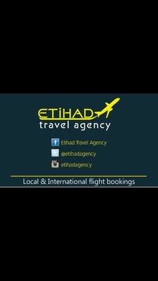 Etihad Travel Agency provides local and international flight bookings, Visa processing, Hajj & Ummrah Packages at affordable prices
Call or WhatsApp 0704167420