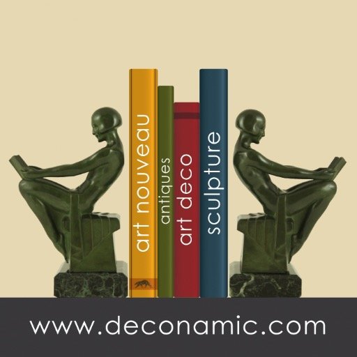 Specialized in European Art Deco and Art Nouveau sculptures and objects.  All items available with prices and full descriptions on our website.