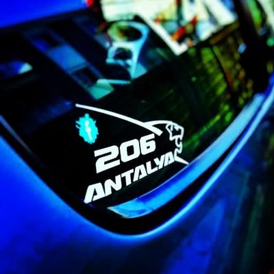 07 Lly 29 Peugeot 206 Antalya License Plate Of Turkey