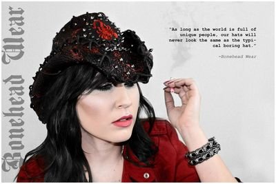 The most unique custom & rocker, biker, rockabilly inspired hats.