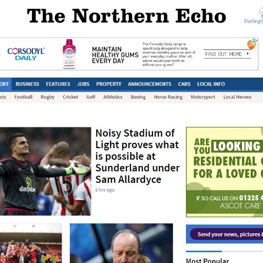 Twitter Page of the Northern Echo Durham advertising team at Newquest North East, home of @TheNorthernEcho The Durham Times and Advertiser series