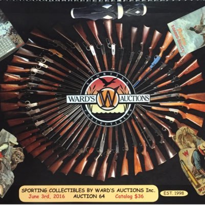 We auction off Rare Hunting & Fishing Collectibles. We hold four auctions per year. Call us at 503-566-8800 or email us at eric@wardscollectibles.com