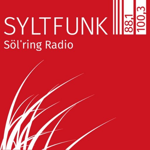 Syltfunk - Söl'ring Radio
Wir senden Sylt!
Auf Sylt; 88,1 MHz und 100,3 MHz
In Niebüll, Leck, Bredstedt: 100,3 MHz