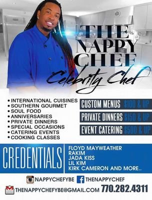 Celebrity Chef on the rise! Credits: Floyd Mayweather, Jadakiss, Rakim, Nas, Lil Kim and more!!!