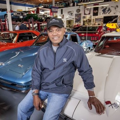 Collecting #ClassicCars has been a lifelong passion along with playing #baseball. @MrOctober #44 #HOFer #Yankees