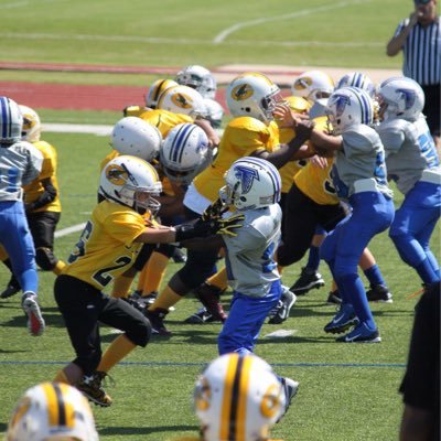 Youth football team. Set your goals high, and don't stop till you get there