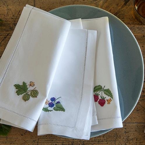 Specialising in embroidery, we create exclusive, fine quality, classic and unique textile products for the home.  Shop at UK stockists or our website.