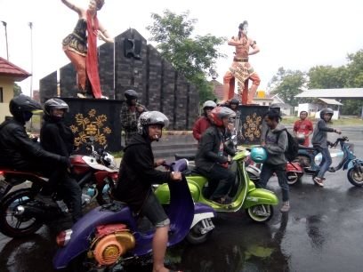 pengendara VESPA