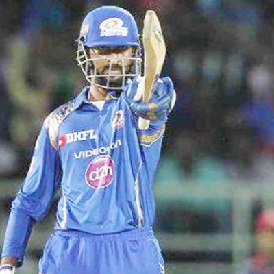 Cricketer playing for mumbai indians and Baroda.. Famous hardik pandya's brother.Dream to play for india