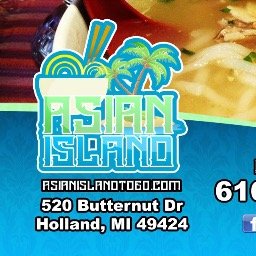 AsianIslandtogo's profile picture. #AsianIslandToGo is The Best Take Out #AsianCuisine in the city of #HollandMI #ThaiFood #HollandMichigan #catering Order today! 1-616-796-3286