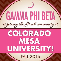 COMesaGammaPhi's profile picture. Gamma Phi Beta Sorority is excited to join the Greek community at Colorado Mesa University in fall 2016!