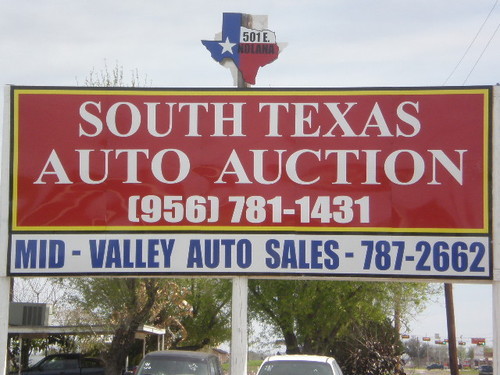 **WE HAVE OUR AUTO AUCTIONS EVERY WEDNESDAY AT 6PM.**REPO SALES EVERY 2ND WEDNESDAY OF THE MONTH.  FOR MORE INFO CONTACT US AT 956-781-1431 OR 1-800-222-1561.