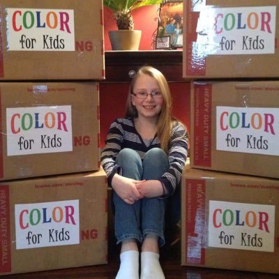 kid made 501(c)(3) dedicated to sharing COLOR, one crayon at a time, by giving art supplies to underprivileged kids, so they can color up the world around them!